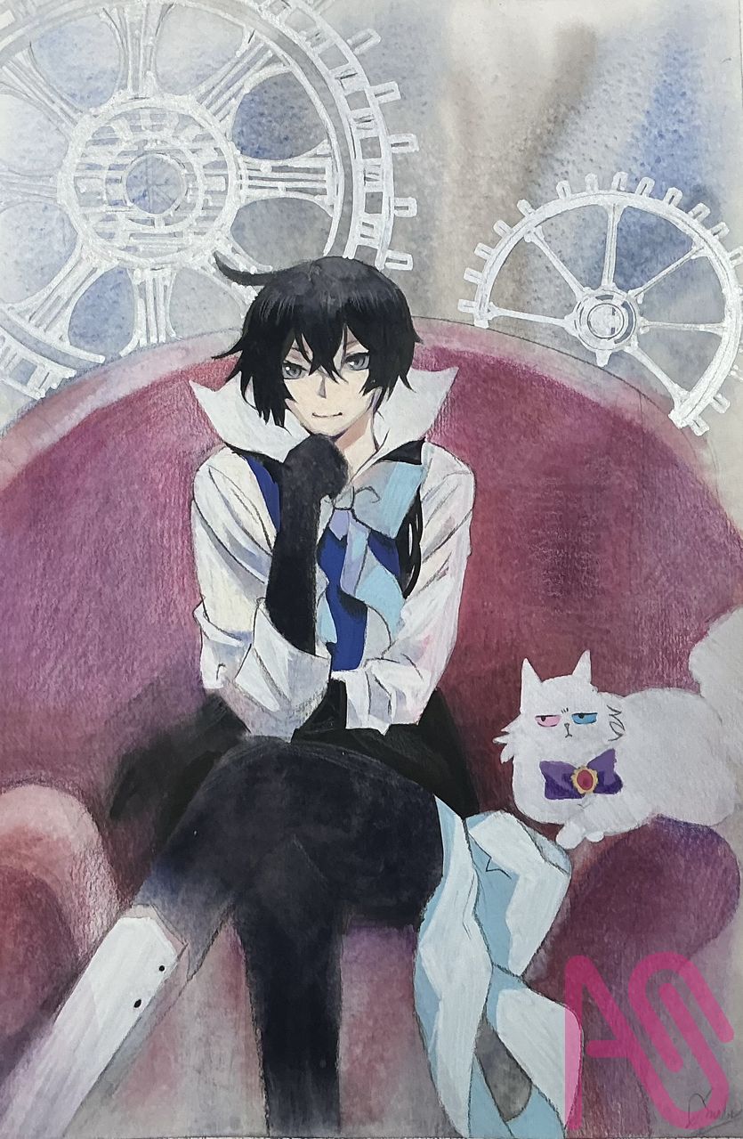 瓦尼塔斯的手札 Illust of アリス anime 日本 gear 貓咪 男生 黑毛 瓦尼塔斯的手记