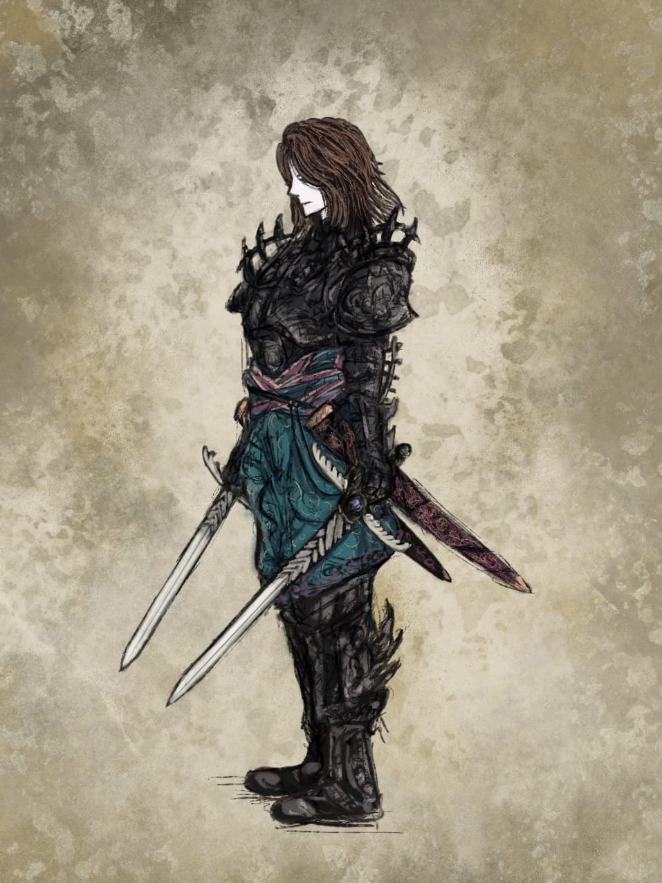 双剣士 Wilulu Illustrations Art Street