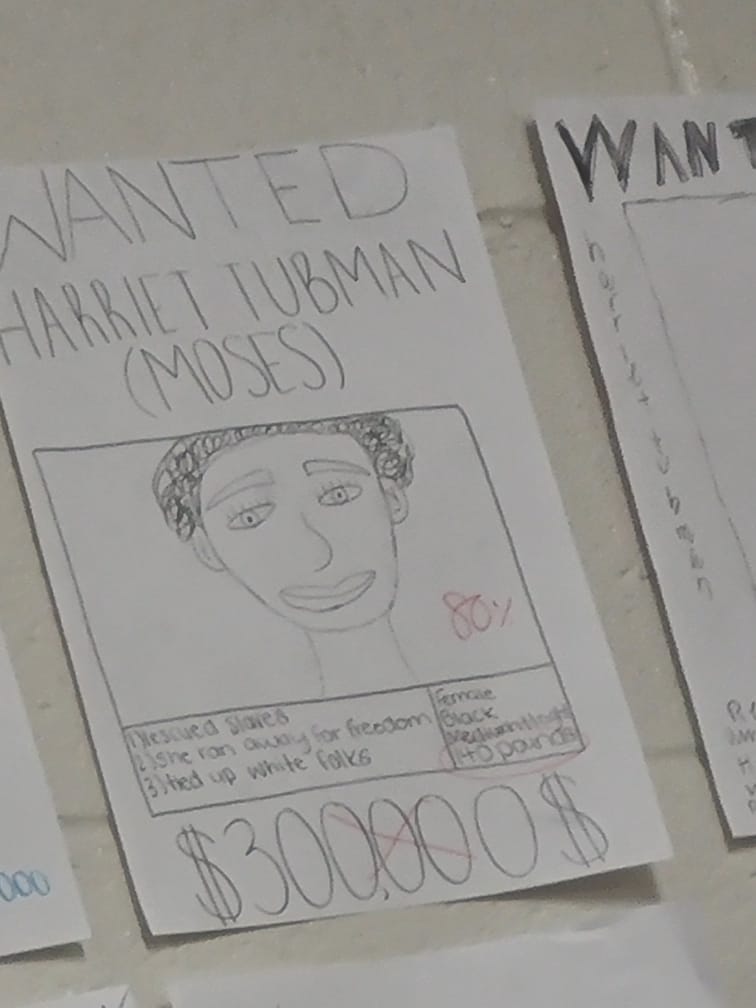 This Drawing Of Harriet Tubman At My School Dr Pepper Illustrations Art Street