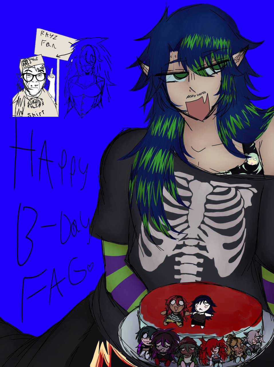 PRETTY FLY 4 A WHITE GUY Illust of ☆★ Wh0rr0R ⛧♱ fanart anime medibangpaint digital oc Gay animestyle birthday ibispaint Twinkwarning