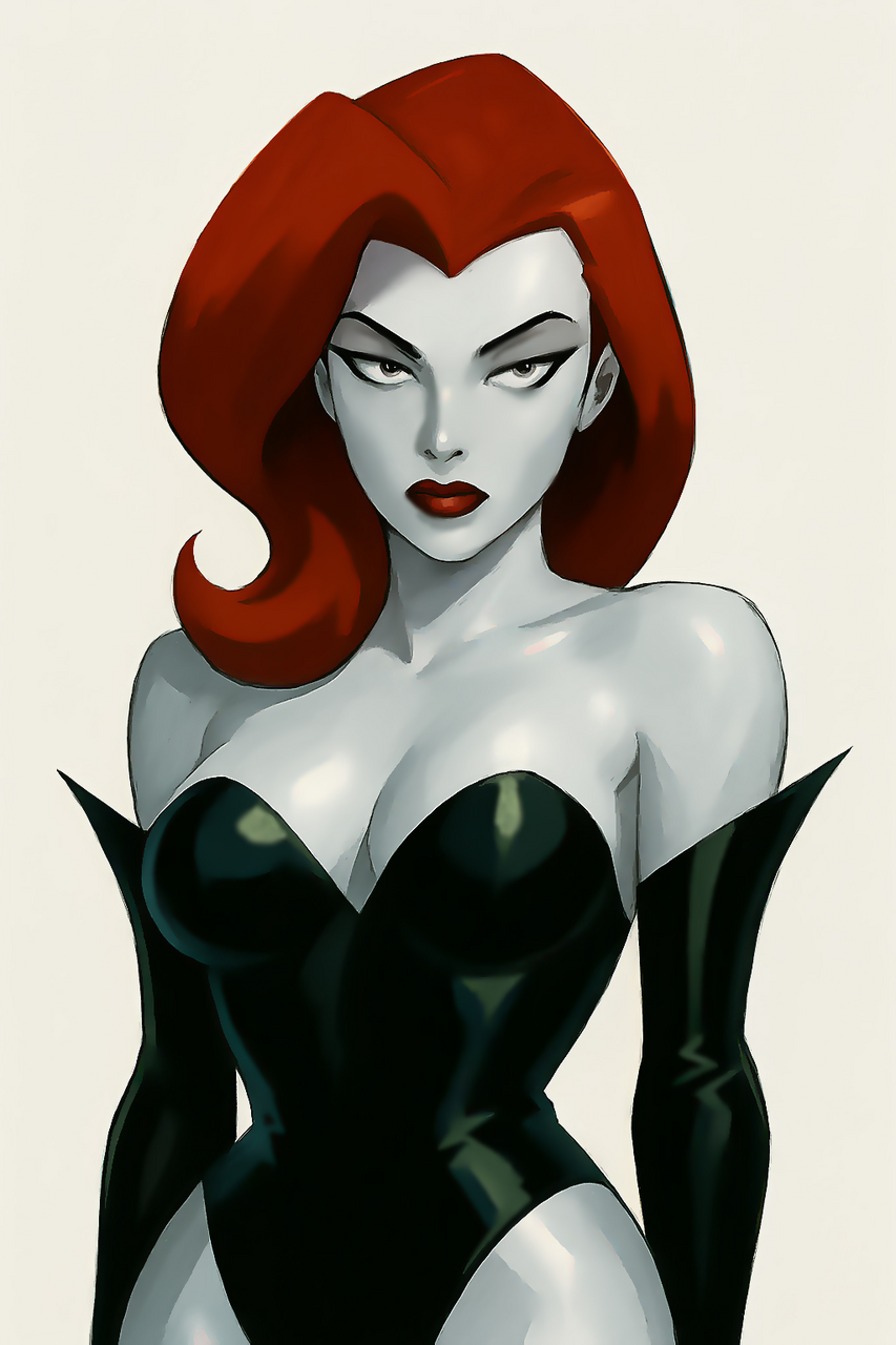 poison ivy character illustration  Illust of Sammy goji painting Comics fanart art medibangpaint digital potrait rendering stylized potraitart