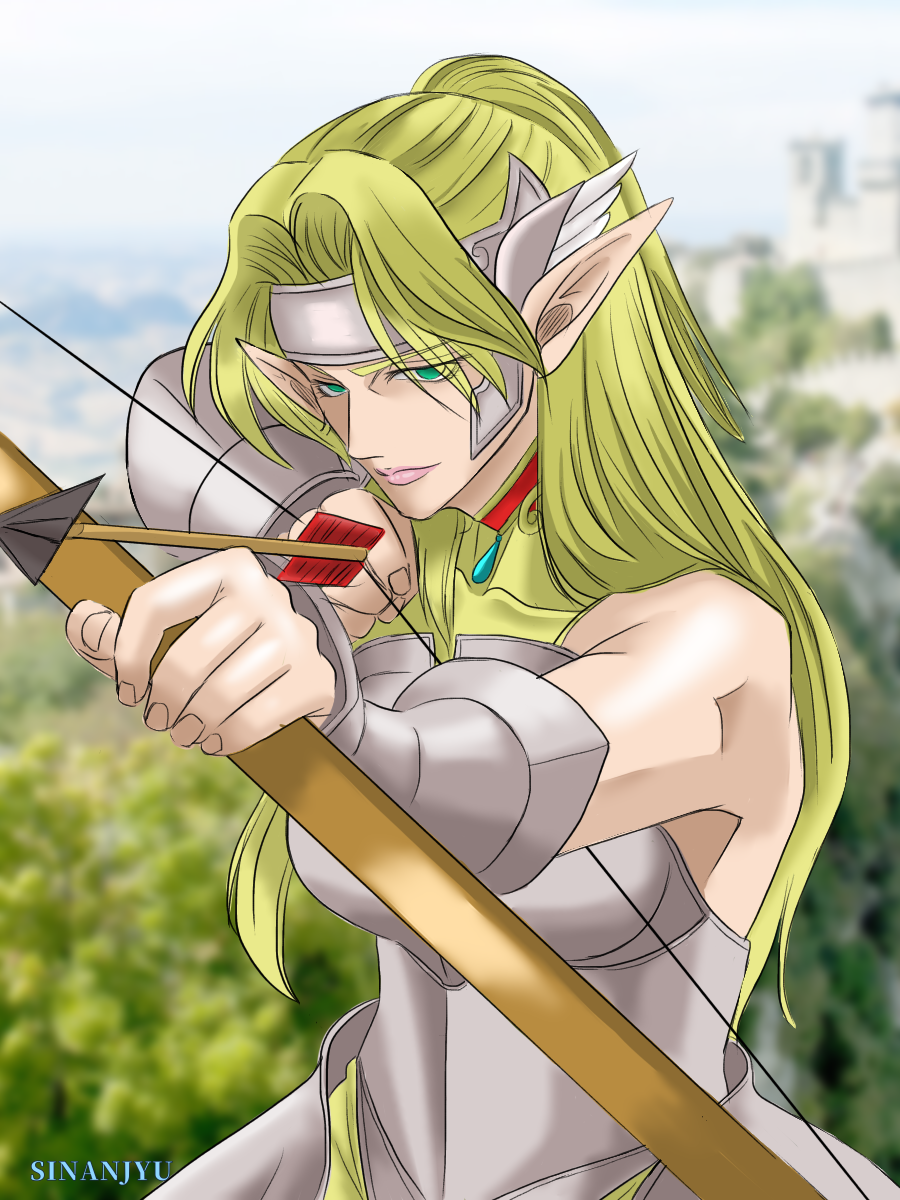 ファンタジーったらエルフが浮かんだ シナンジュ フル フロンタル搭乗中 イラスト Art Street アートストリート