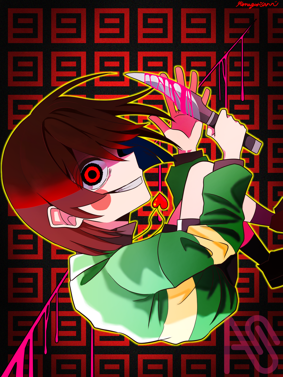 ＊ようやく　みつけた。 Illust of Hamagurisann( ✌︎'ω')✌︎ fanart illustration かっこいい kawaii undertale Chara