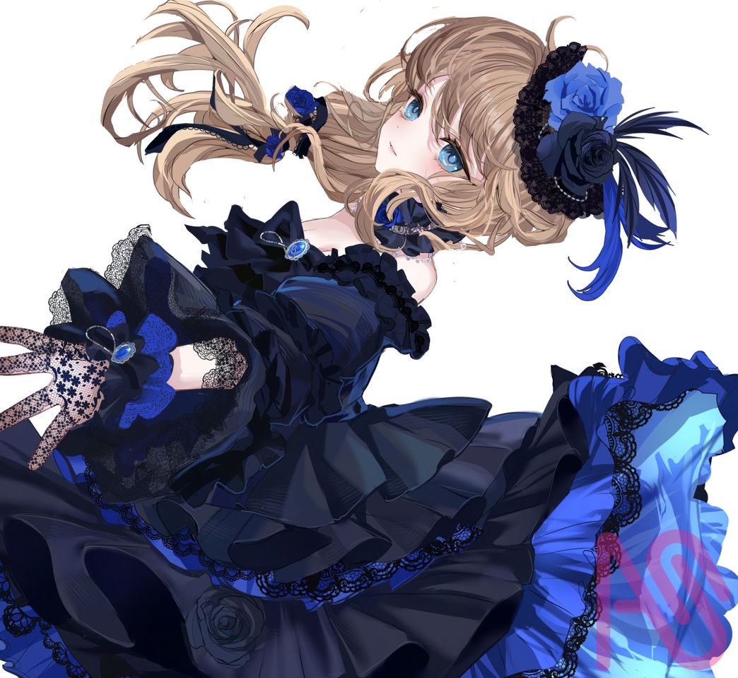 フラン・エクレール様【Cover】KiLLKiSSMVイラスト Illust of こもりひっき🦋初書籍★メルヘンファンタジー衣装アイデアbook fantasy girl dark 仕事絵 illustration digital black gothic virtual_YouTuber