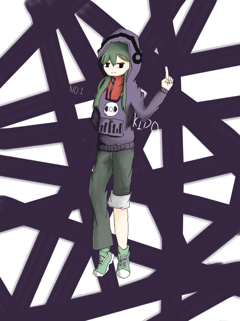 目を隠す 푸른하늘 Illustrations Art Street