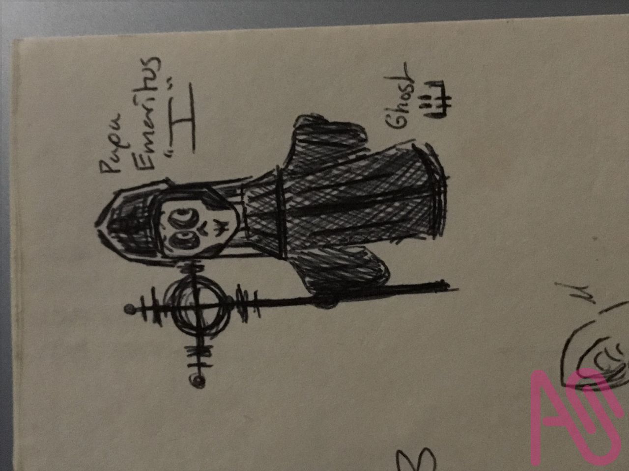 Papa Emeritus I - Ghost (B.C) doodle Illust of LKMr.Raz drawing doodle pen papaemeritus GhostBC