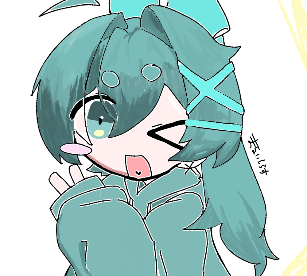 可愛い(,,・д・) Illust of れもんあわぁ🍎٩( ᐛ )و　X-<　꒰ 🍋 ꒱ girl illustration hoodie medibangpaint digital 色塗り kawaii