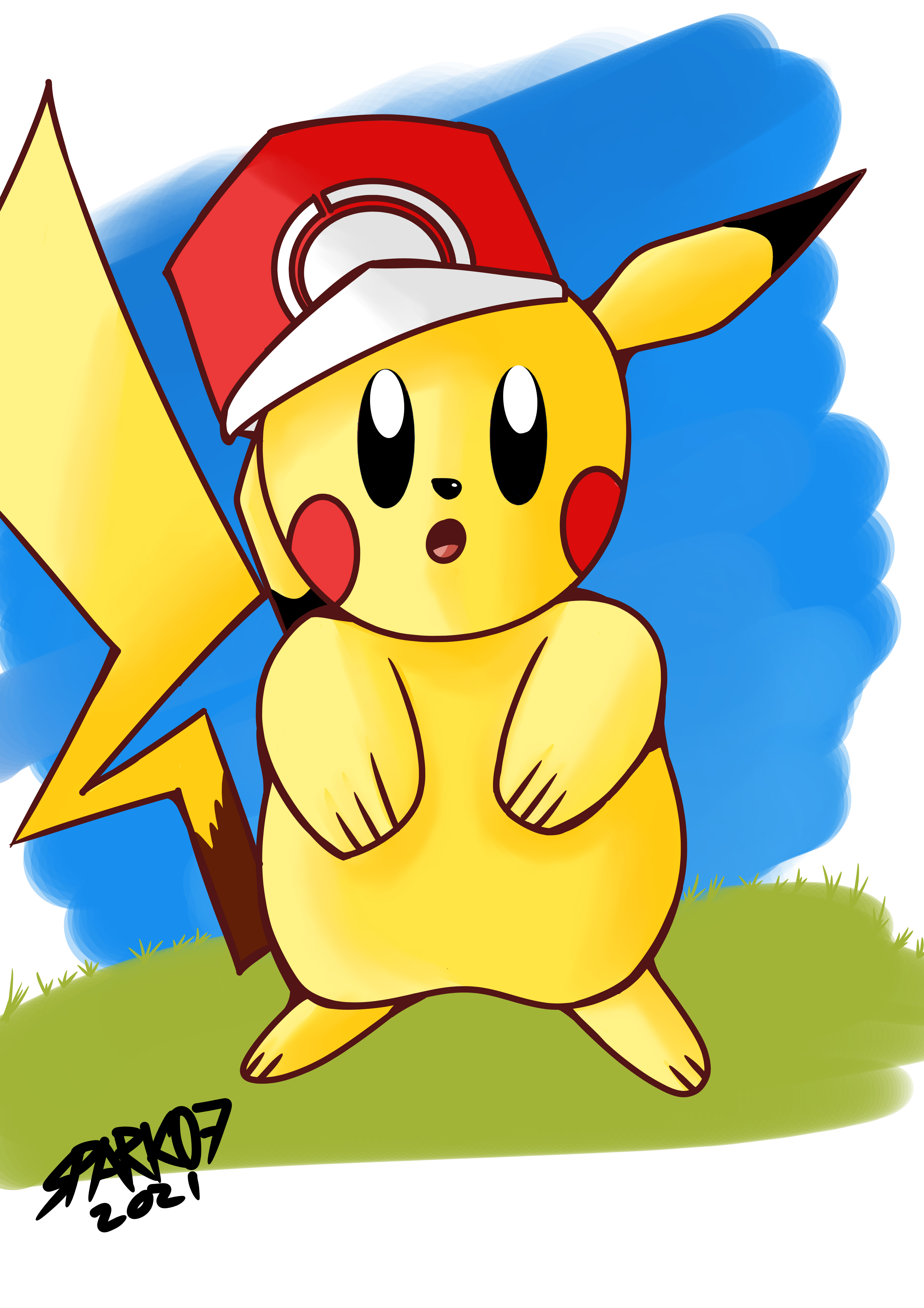 Pikachu / ピカチュウ Sparkman07 - イラスト ART street