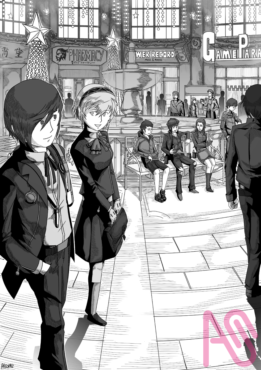 Scenery of Festivities  Illust of Patornz girl character person persona scenery landscapes