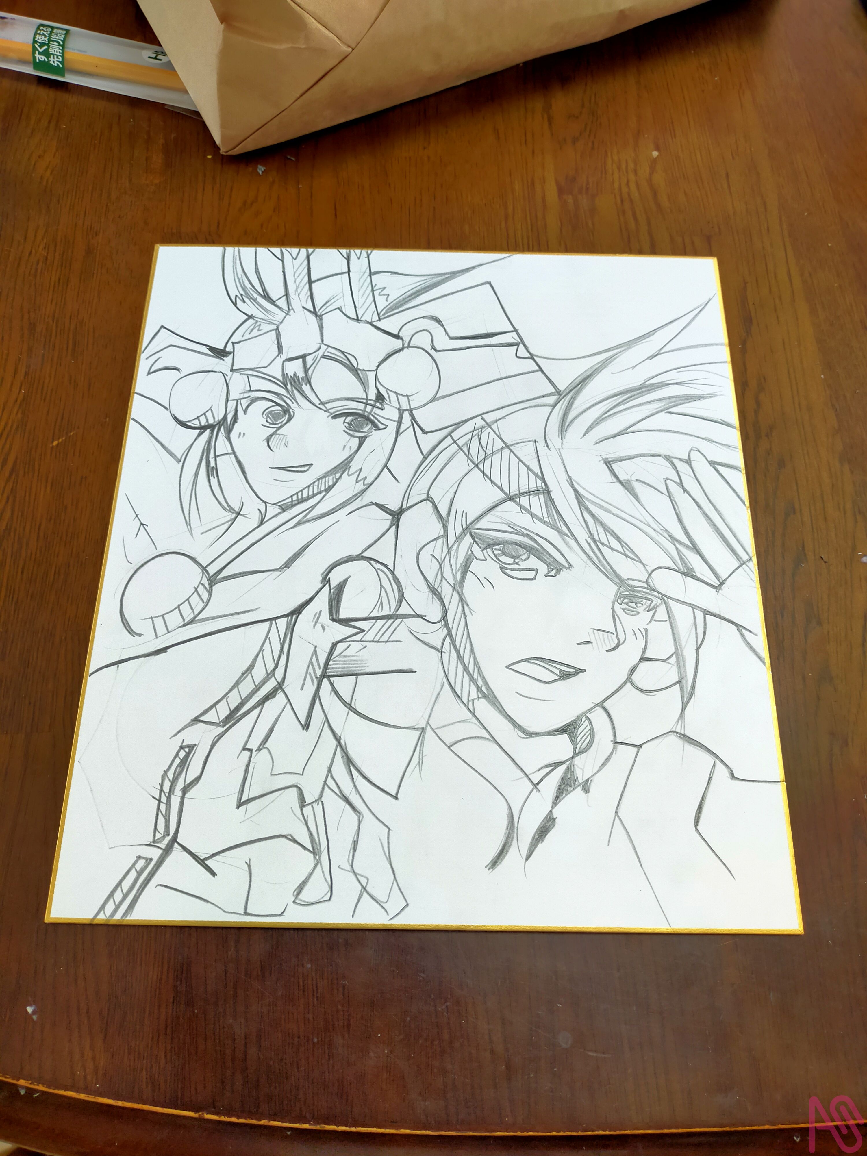 コミケにて出す色紙 沖田さん - Illustrations ART street