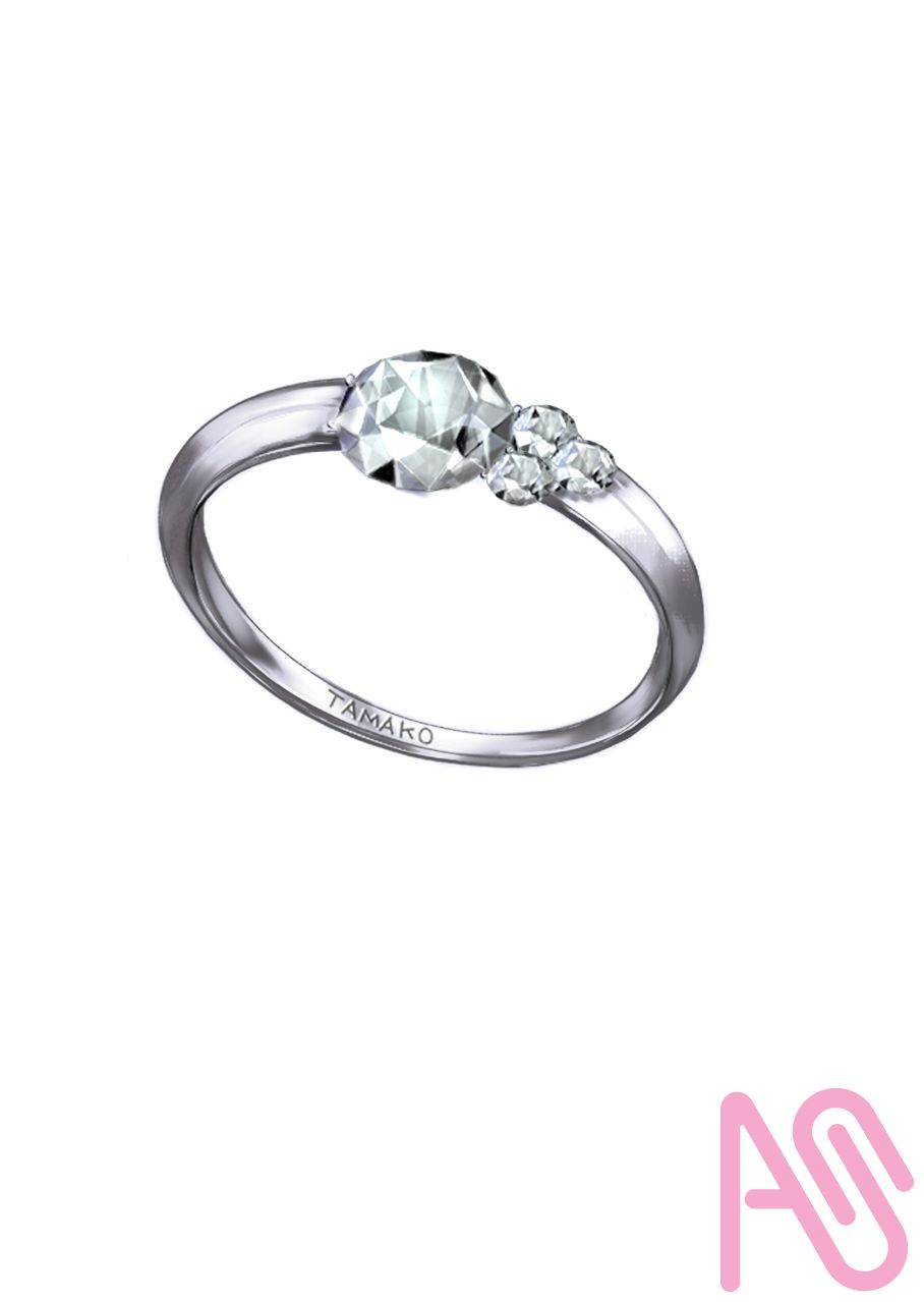 アクセサリー Illust of たまこ 指輪 piercing diamond アクセサリー ネックレス ブルートパーズ