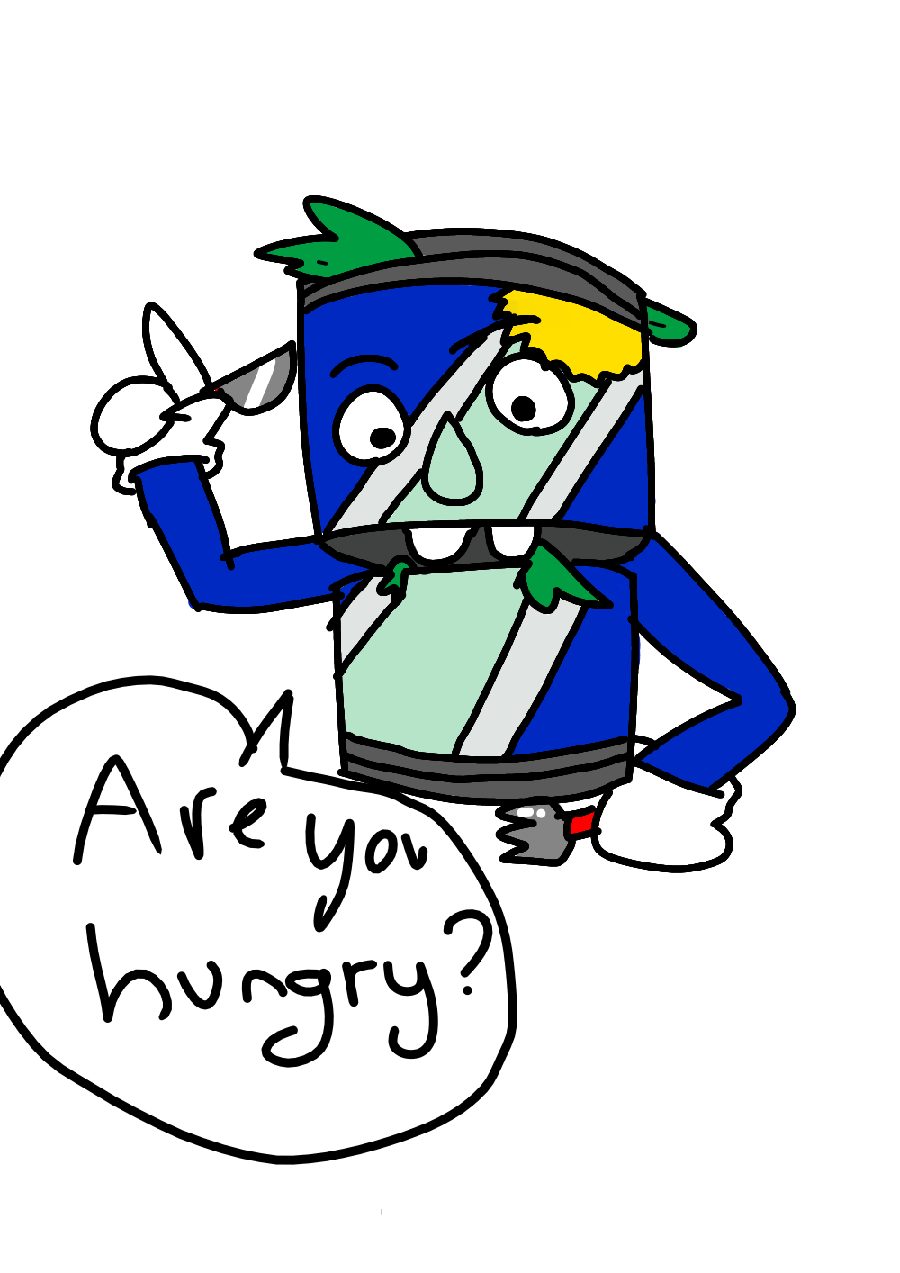 Spinach Can from DHMIS 5 Bamboo boi Illustrations ART street