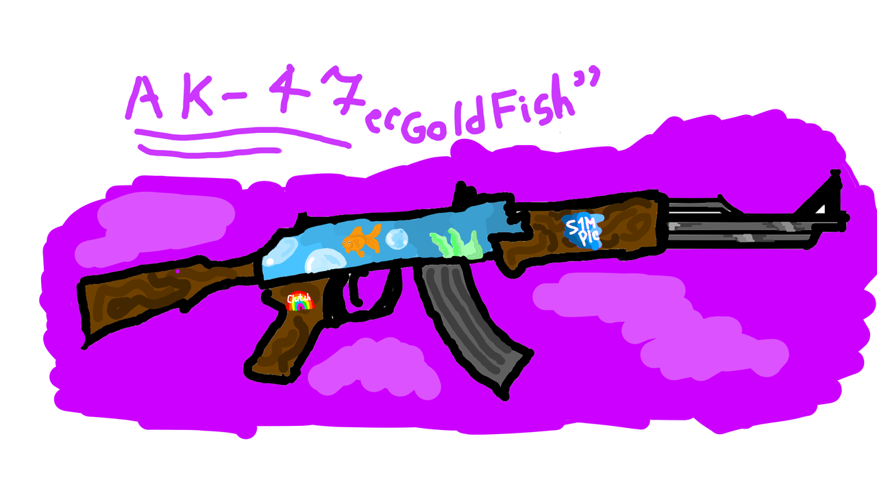 ak47 "goldfish" YuPlayRu - Illustrations ART street