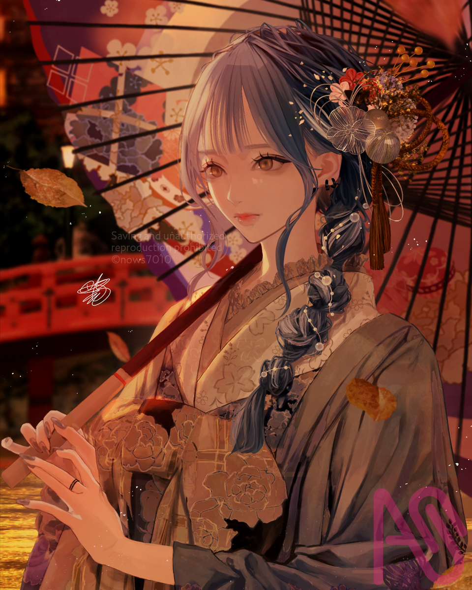 和服 Illust of 七日 桜斗(なのか おと) girl 七日桜斗