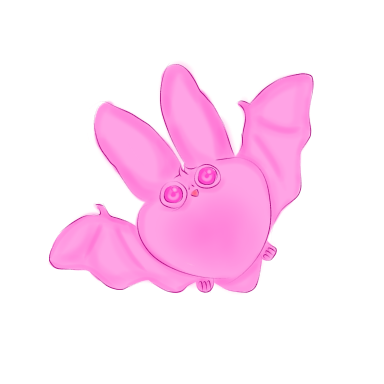 Cute Pink Bat Ibethkrist イラスト Art Street アートストリート