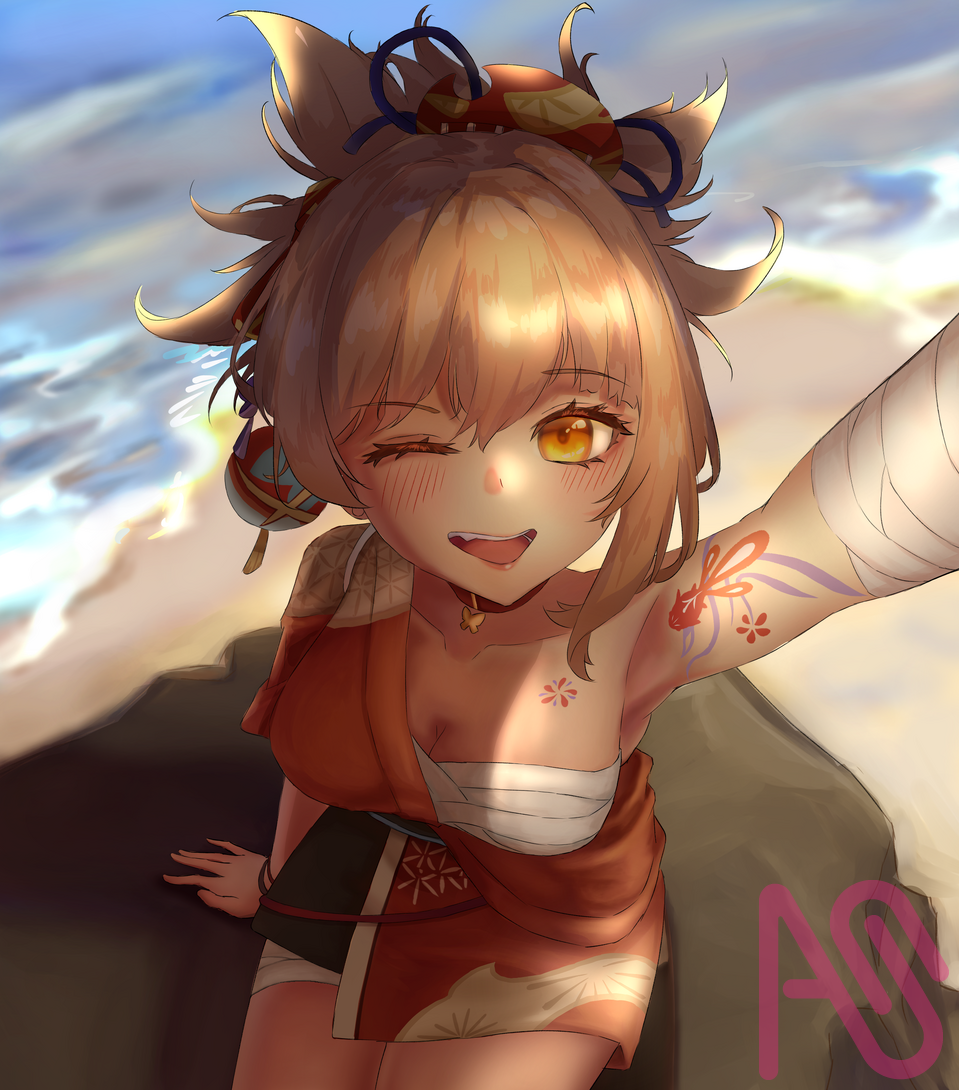 yoimiya my beloved ❤️❤️ Illust of MinG girl GenshinImpact yoimiya