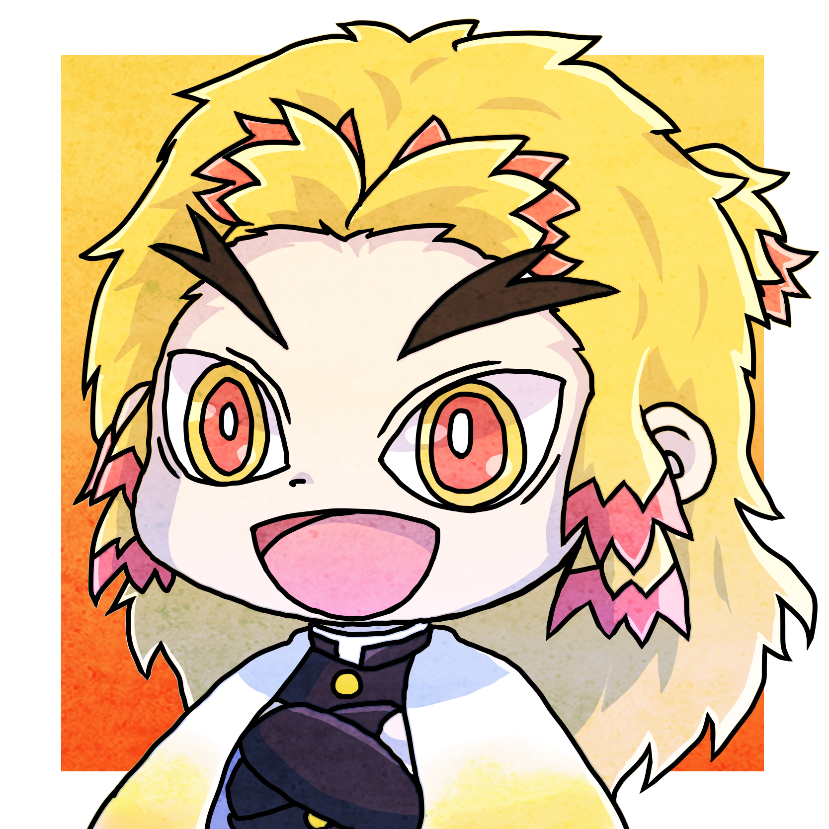 アイコン風ミニ煉獄さん さくらもち イラスト Art Street アートストリート