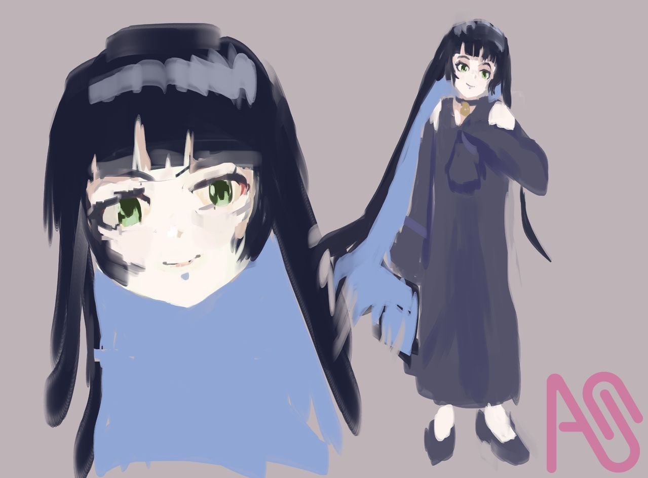 seika and pa-san, training Illust of Potibuu girl woman anime character characterdesign BocchiTheRock! PAさん 伊地知星歌