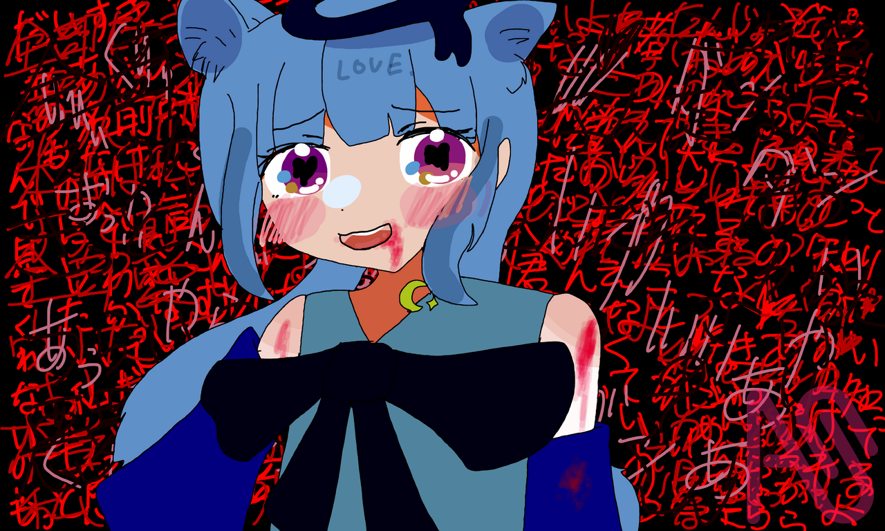 病んでる？何言ってんの…ｗ（タップ推奨） Illust of 御握り 代理 代選 一匹おおかみのふわふわコッペ