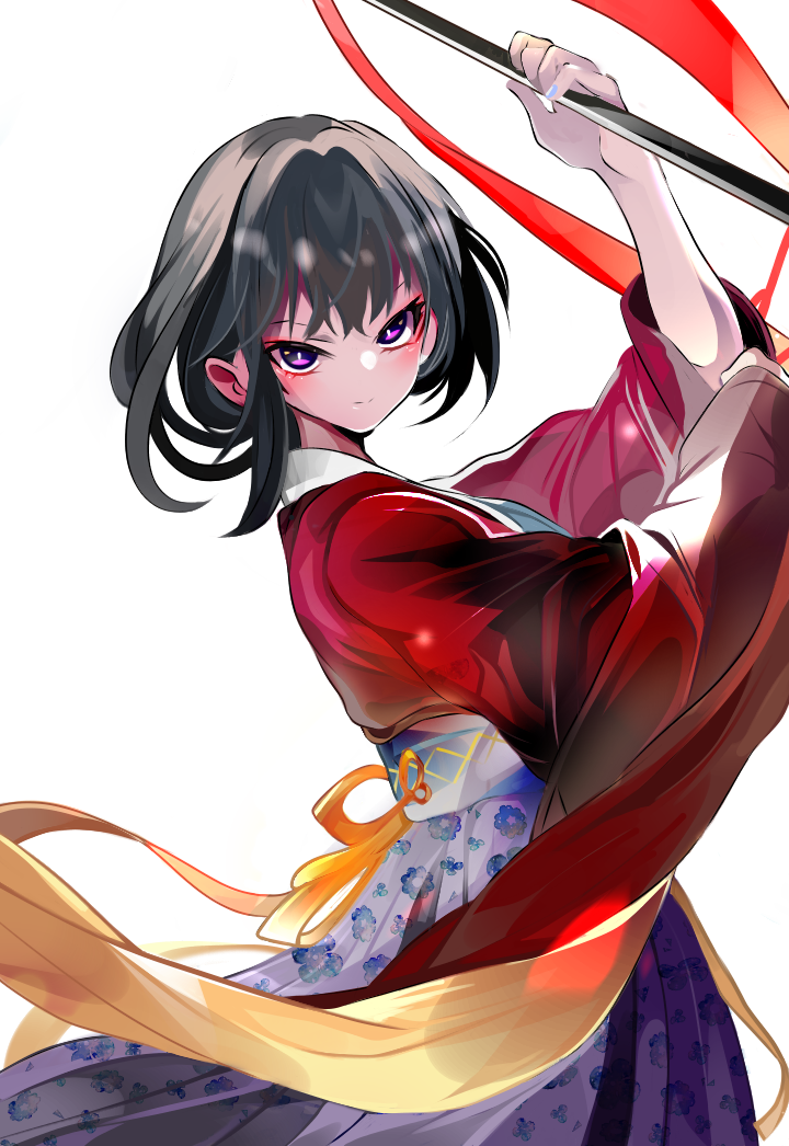 Priestess Illust of Syaori girl fanart anime original digital medibang color arte sacerdotisa