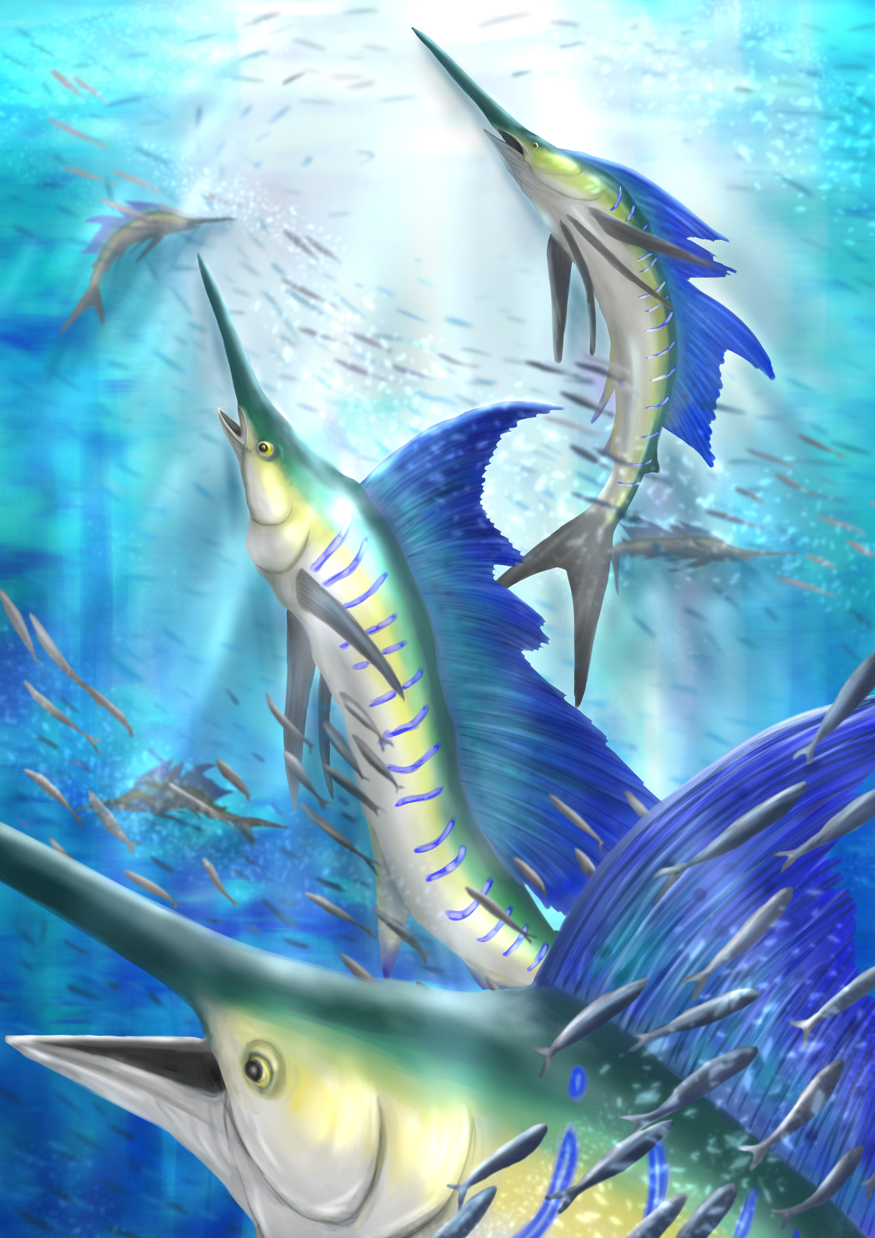 バショウカジキの狩り Zelauth イラスト Art Street アートストリート