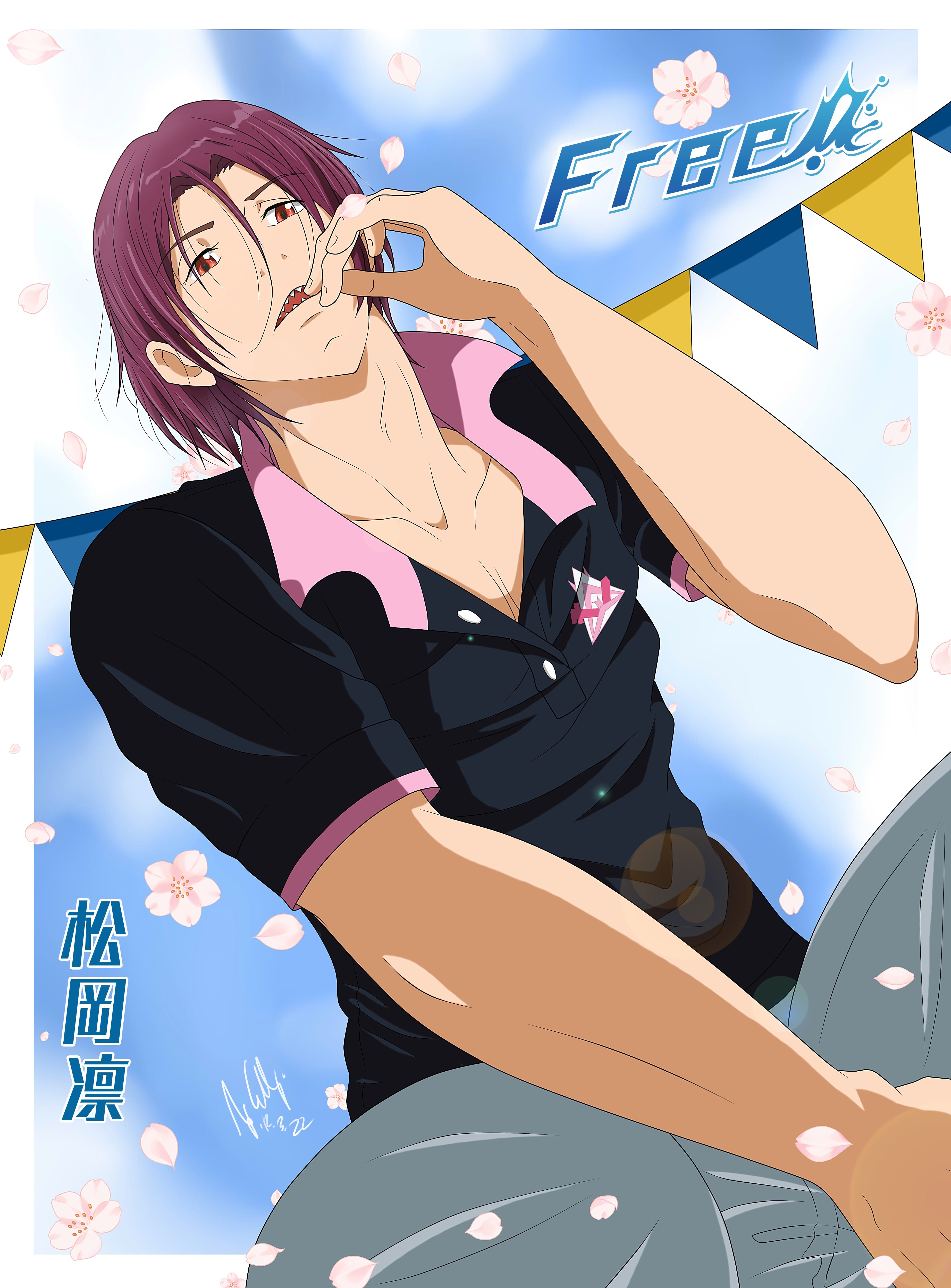 Free! Rin Matsuoka KyouseitekinaAi - Illustrations ART street, حجم الصورة 3691x5000