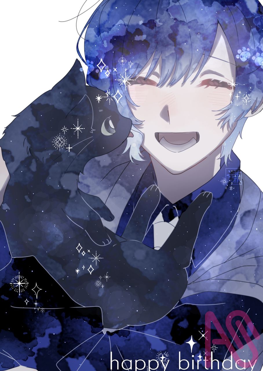 誕生日 Illust of 御傘謙/お爺 cat 猫の雨宿り