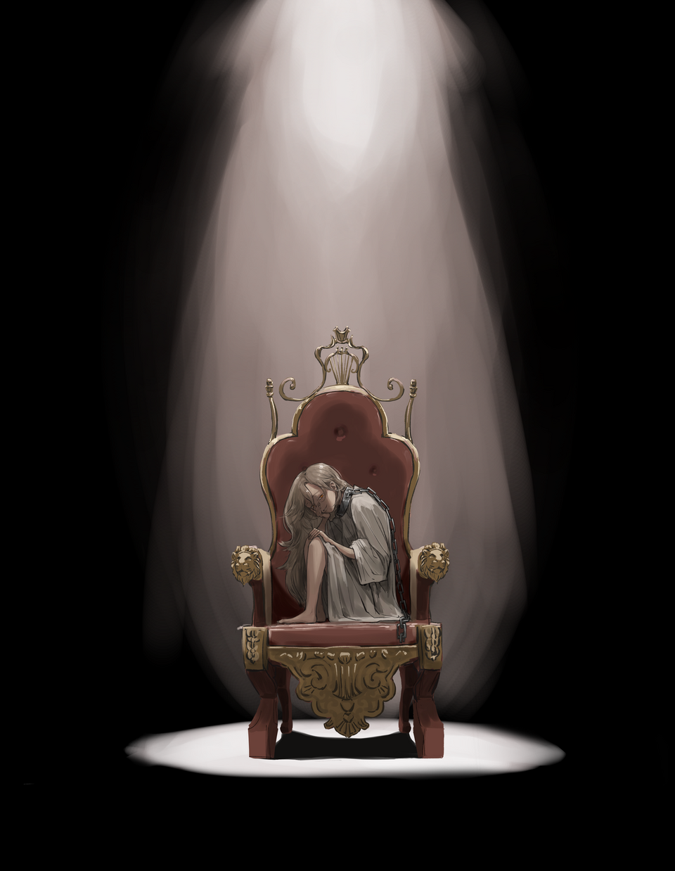 Apocalypse Illust of ggirook girl medibangpaint Light Throne Slave atmosphere