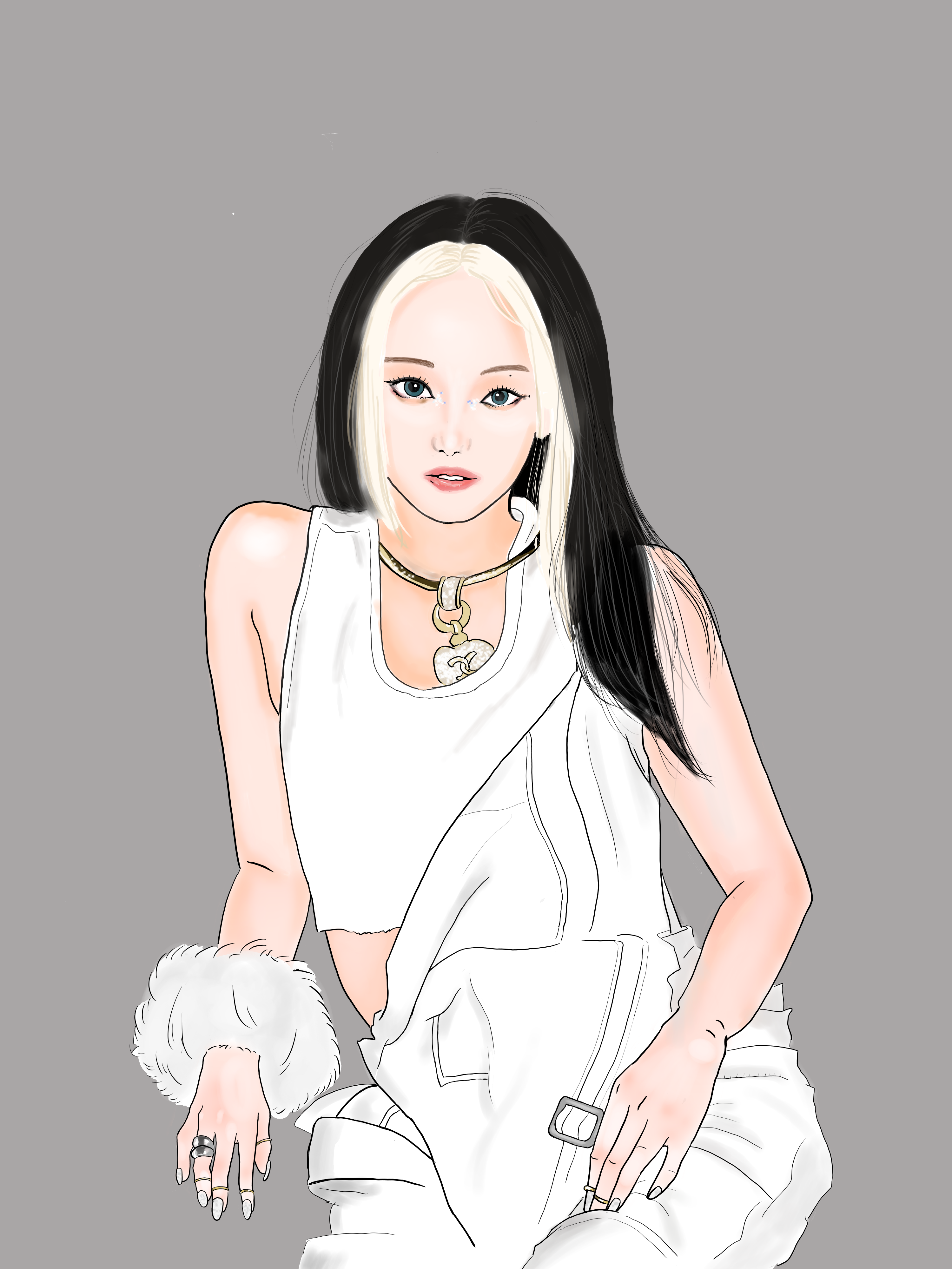 ブラックピンクのジェニちゃん Ruka イラスト Art Street アートストリート