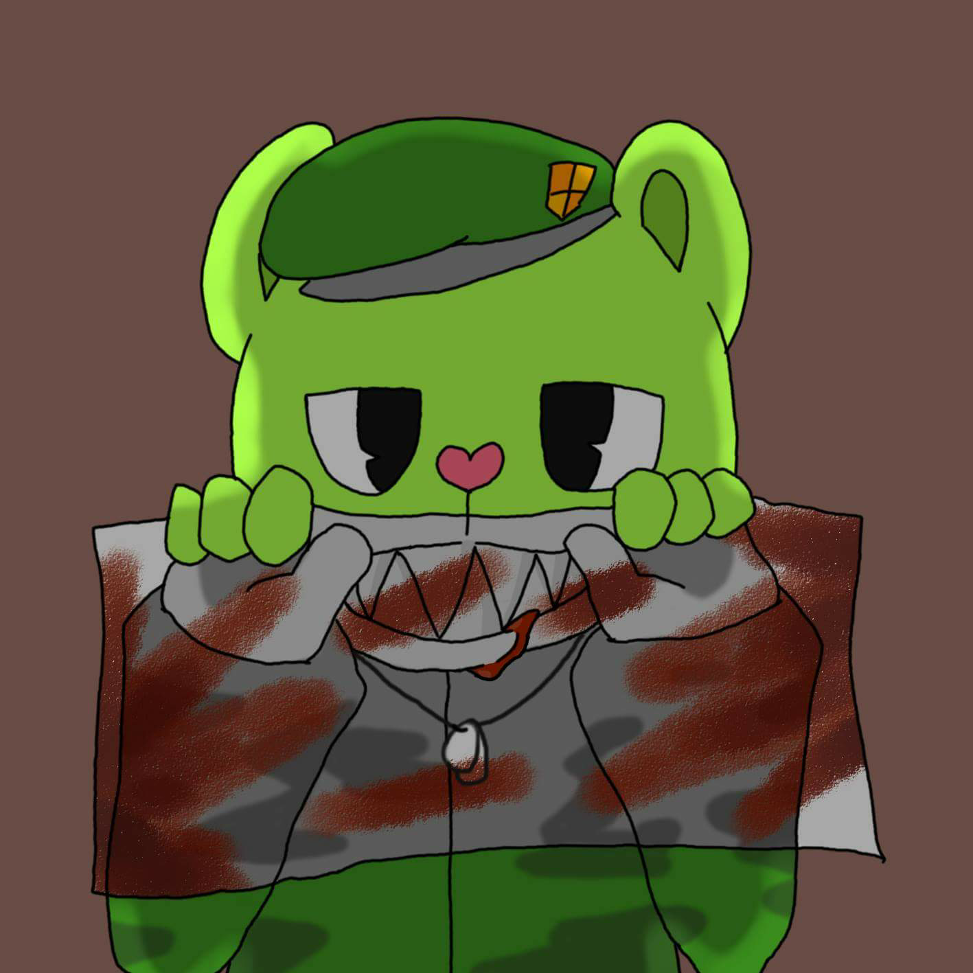 Htf Flippy Grassy草 イラスト Art Street アートストリート