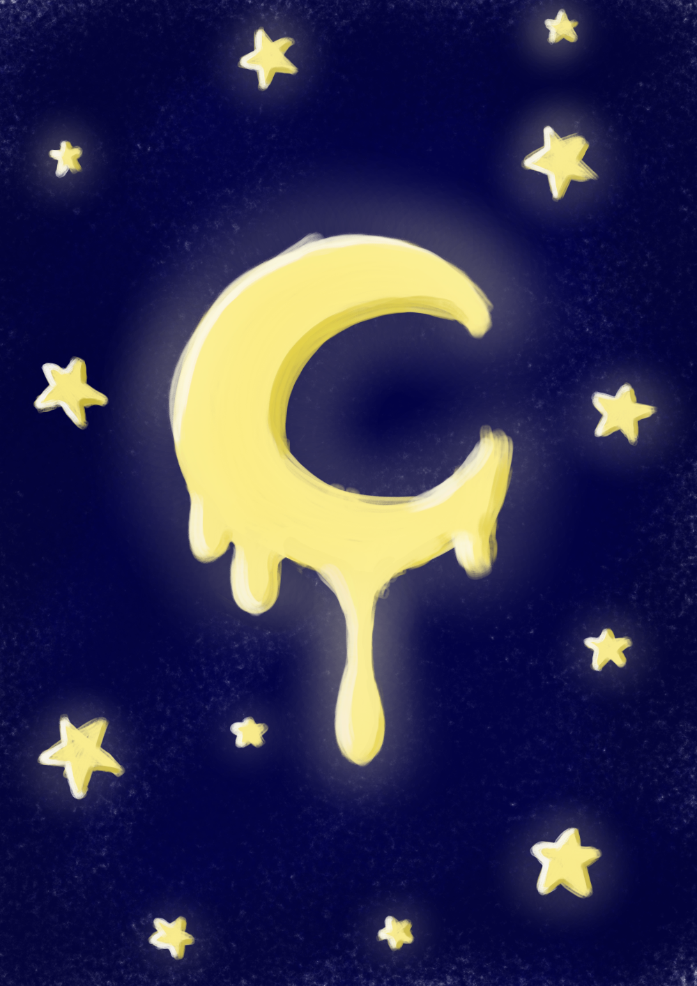 drippy moon wallpaper anyone? popschisp - Illustrations ART street