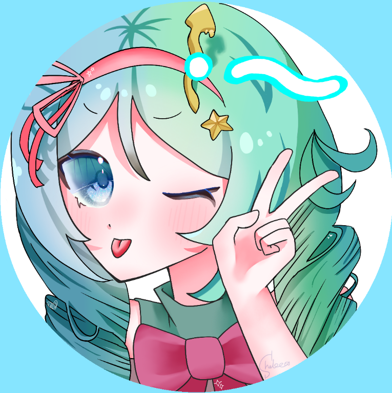 ふぁんくらぶ特典③ Illust of 白海 しゃけ / 代選中 ゆるい kawaii icon アイコン用 本気 よそのこ キラキラおめめ 代理 本気絵 もちりんは可愛い