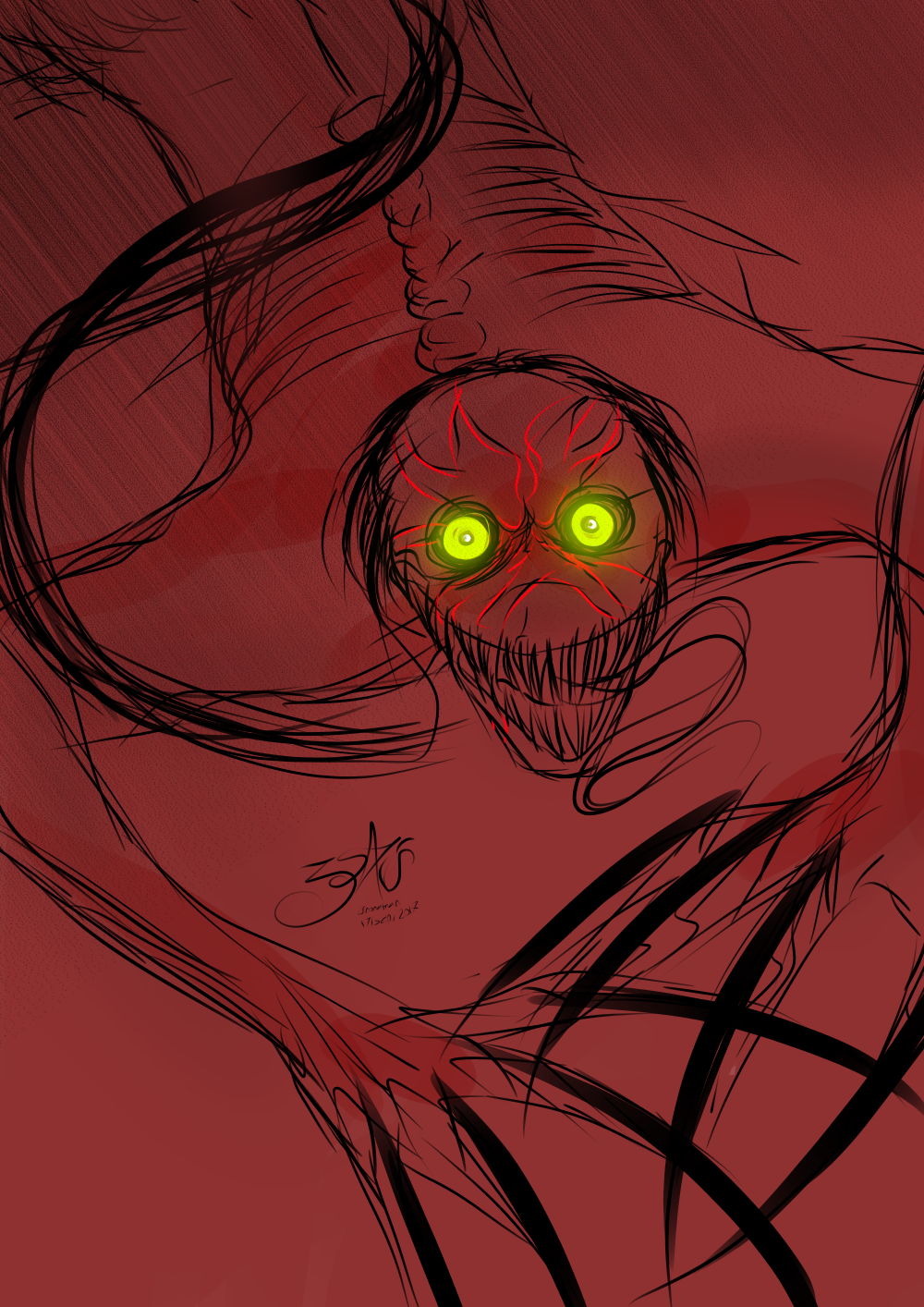 INSIDIOUSRED DEMON Jhonathan Illustrations ART street