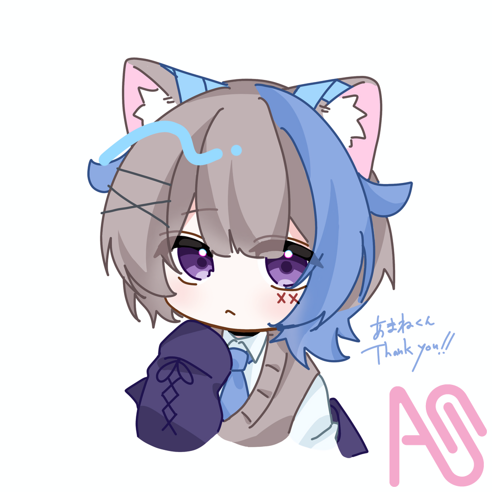 誕生日イラストお礼！① Illust of ことろ。 アニメ塗り chibi よその子 代理 ことろあーと ねこ日記