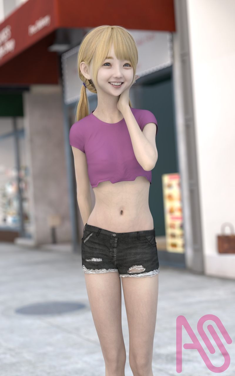 商店街 Illust of Jackie Jackson girl original 3DCG DazStudio Photoreal