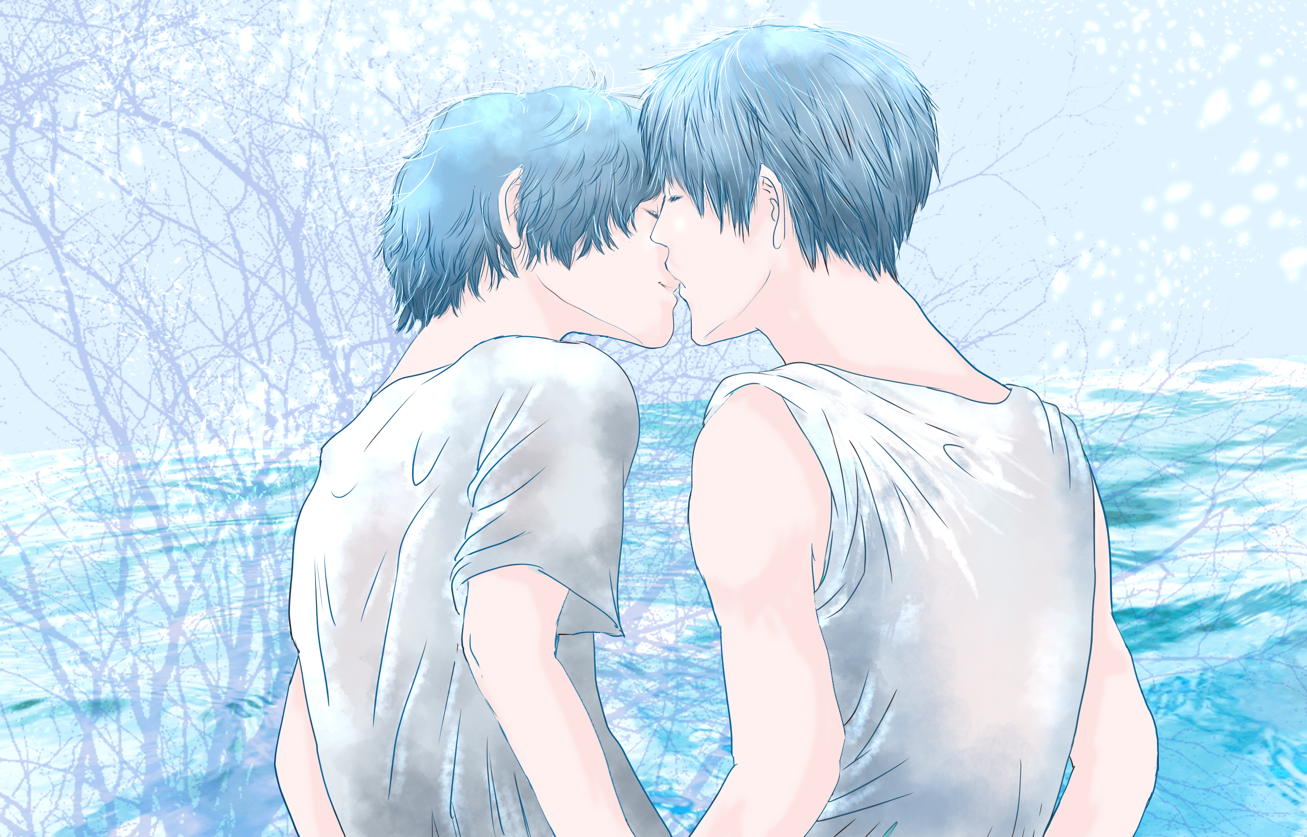 ［一点もの］絵画　日本画　キス　Kiss 一点もの］絵画 日本画 キス Kiss 一点もの］絵画 日本画 キス Kiss