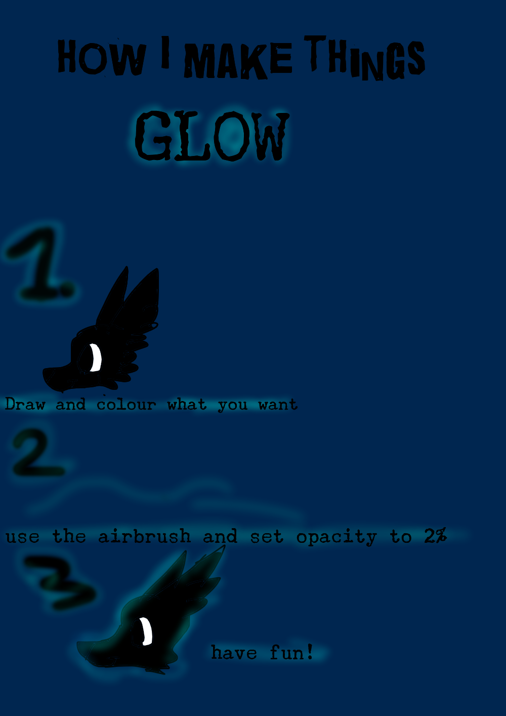 tutorial how to make things glow Patchit Illustrations ART street