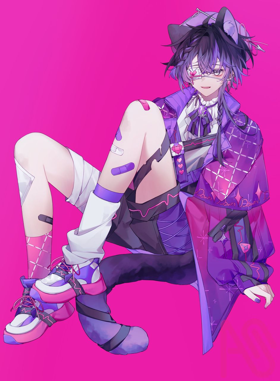 今年もお誕生日おめでとうございます/渡恩Dawn Illust of ヤミ咲 drawing illustration cat_ears art digital boy kawaii birthday 初心者のクズイラスト 絵柄が好みって人にフォローされたい