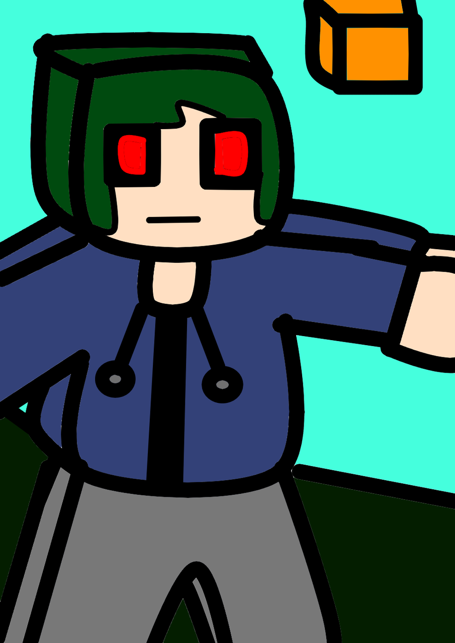 Minecraft What The Help Night イラスト Art Street アートストリート