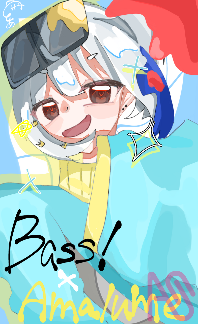Bassと衣装交換！ Illust of ♛TOA♛ fanart よその子 衣装交換 サメアート 部須のベース 1時間クオ