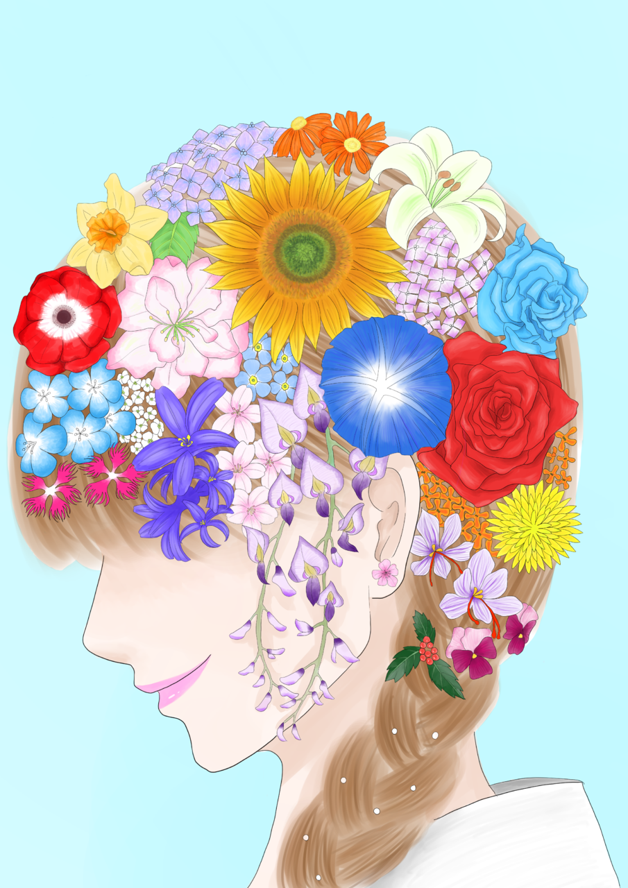 花纏い マーナ Illustrations Art Street