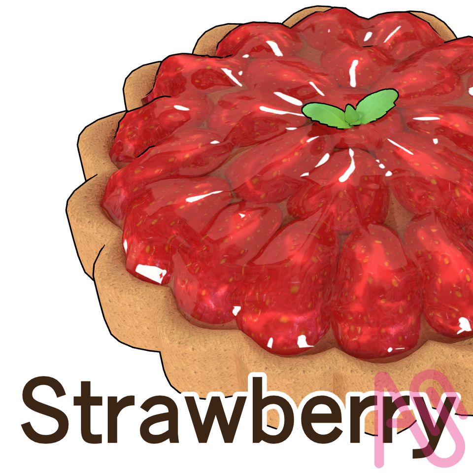 ナパージュがトロトロのタルトケーキをつくってみました！ Illust of ヨワタリJAWS 3D CLIPSTUDIOPAINT タルト デザート CLIPSTUDIO 3Dモデル タルトケーキ