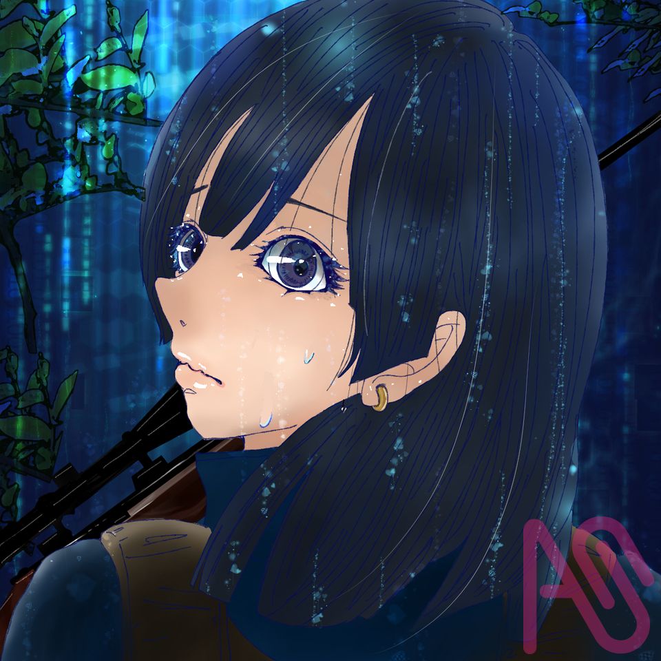 な　なにも出ません様にの100乗 Illust of coito* girl illustration かっこいい oc kawaii handdrawn