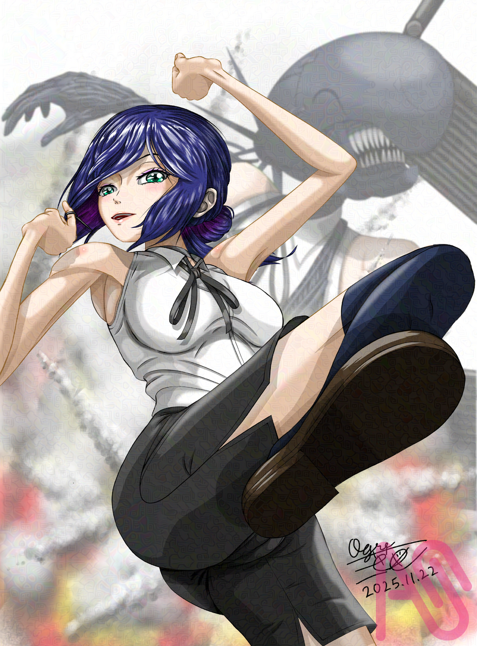 レゼ（REZE） Illust of 大賀　三芭図（tachibanafactory） fanfic girl fanart ChainsawMan レゼ Reze チェンソーマンレゼ 絵描きさんフォロバ100 秋の創作クラスタフォロー祭り