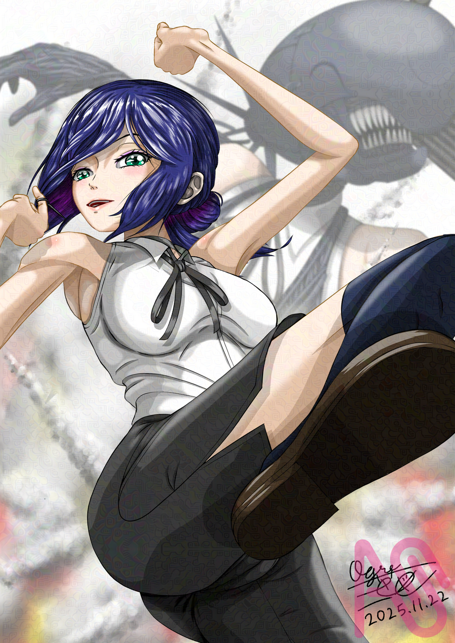 レゼ（REZE） Illust of 大賀　三芭図（tachibanafactory） fanfic girl fanart ChainsawMan レゼ Reze チェンソーマンレゼ 絵描きさんフォロバ100 秋の創作クラスタフォロー祭り