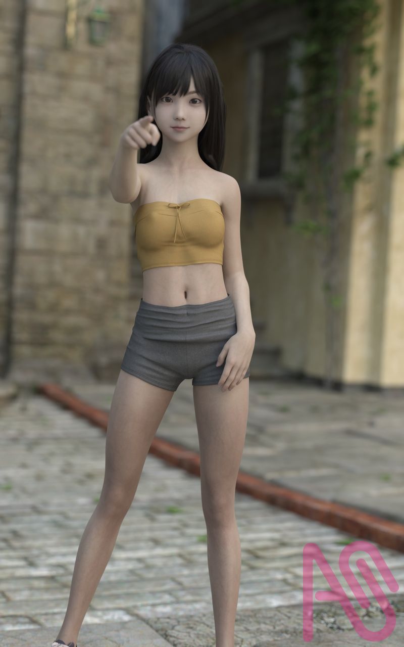 ジョジョ立ち3作 Illust of Jackie Jackson girl original ジョジョ立ち 3DCG DazStudio Photoreal
