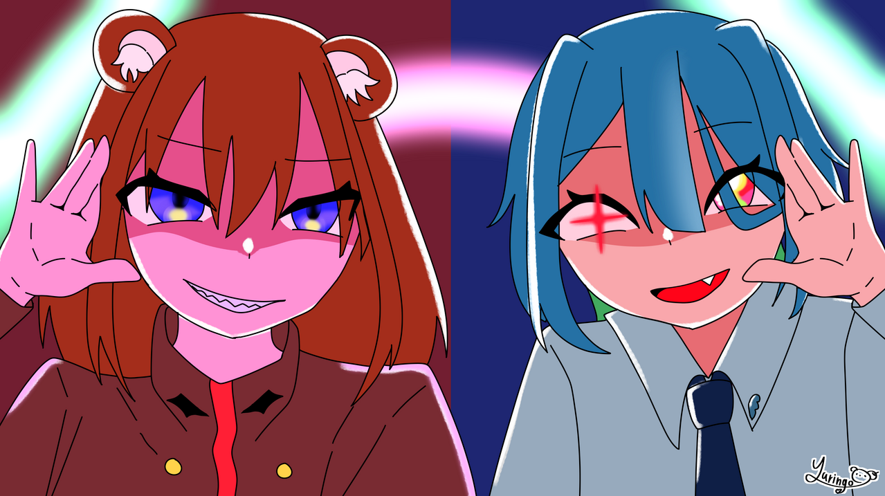 ダイダイダイダイダイキライ！ Illust of 湯林檎(ゆりんご) 代選中   ᐢ◍•㉦•◍ ᐢ girl 初心者 かっこいい よその子 治安悪い系 ダイダイダイダイダイキライ