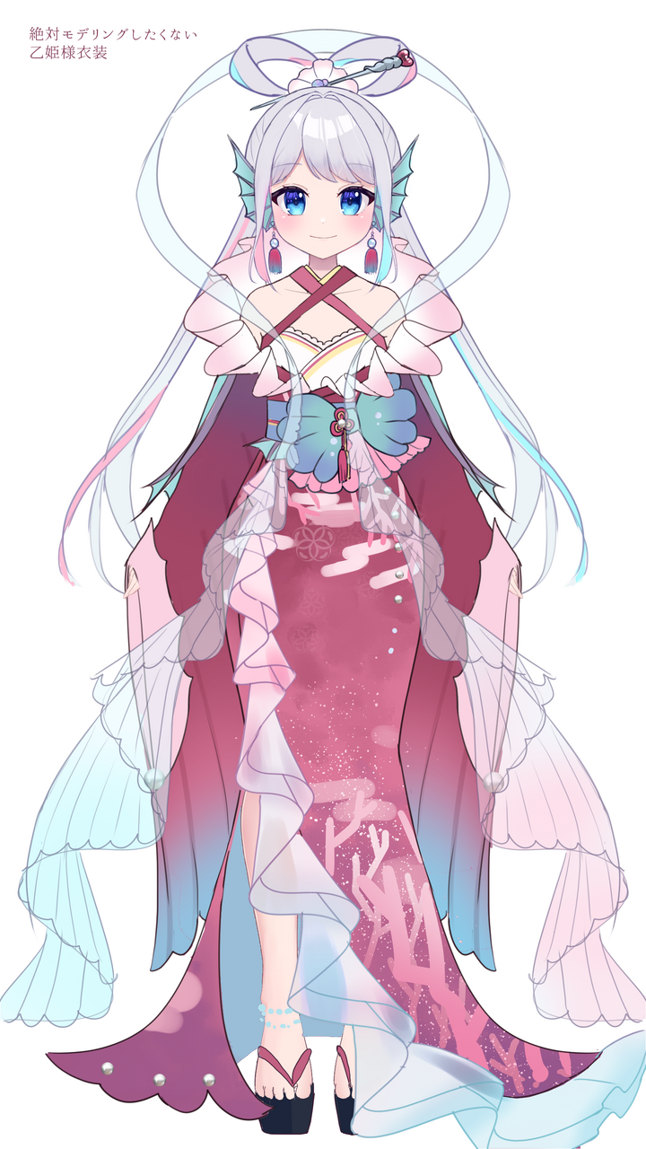 デザイン企画やってます Illust of 夢羽　結 girl illustration doodle original oc kawaii colorful 透明感 virtual_YouTuber ゆめうゆい