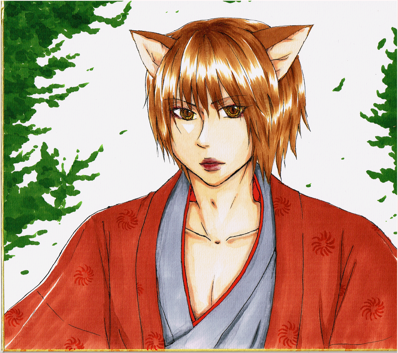 7 21 コピック塗り練習 春月 黒猫 イラスト Art Street アートストリート