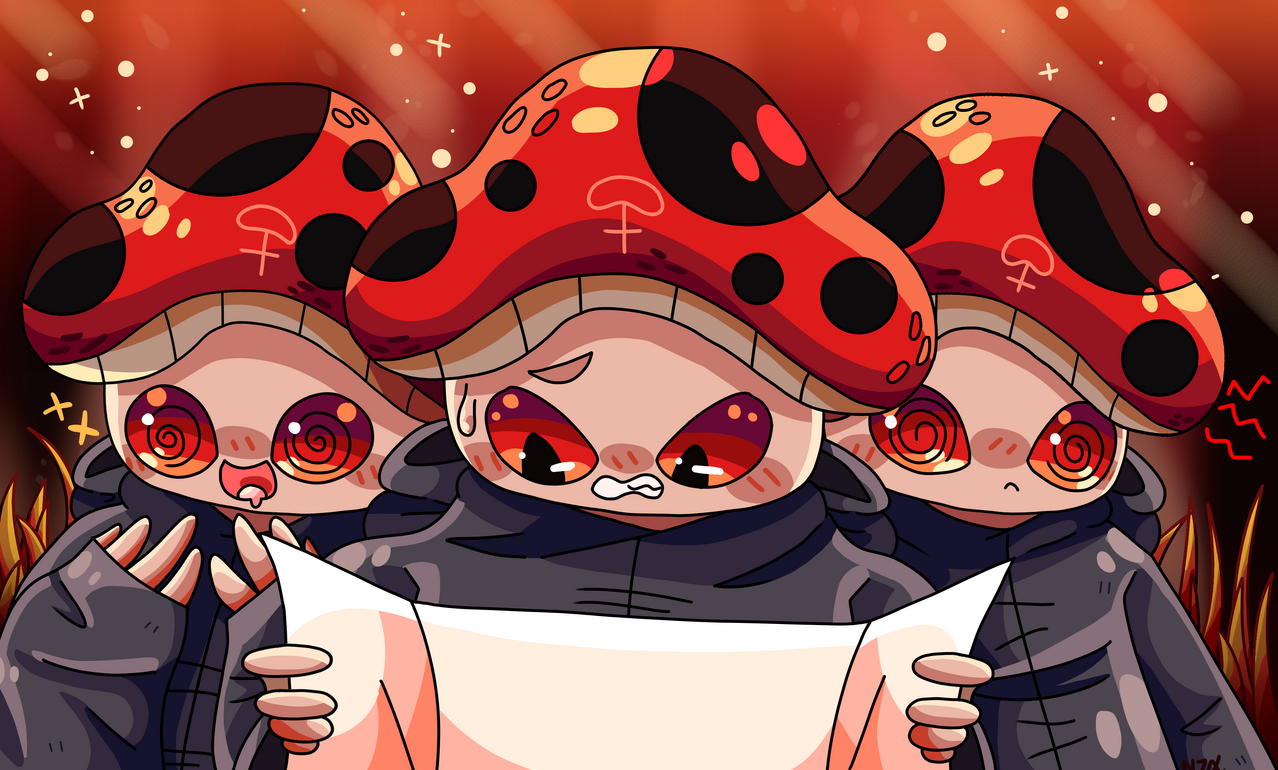 The Mushroomos  Illust of Nightmare7six medibangpaint red mushroom cultofthelamb
